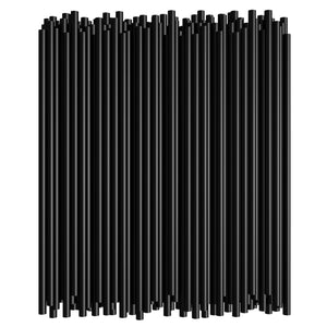 8" Black Straight Straw 8205 (100PCS*50PKT)